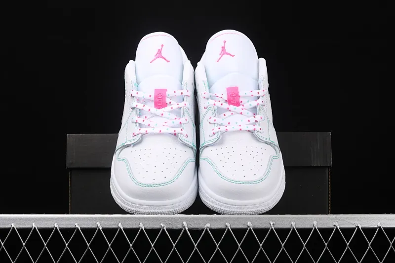 All categories Air Jordan Jordan series basketball shoes Air Jordan 1 Low Air Jordan 1 Low Shadow AJ1 Joe 1 pink line low-top cultural and leisure sports sneakers 554723-101